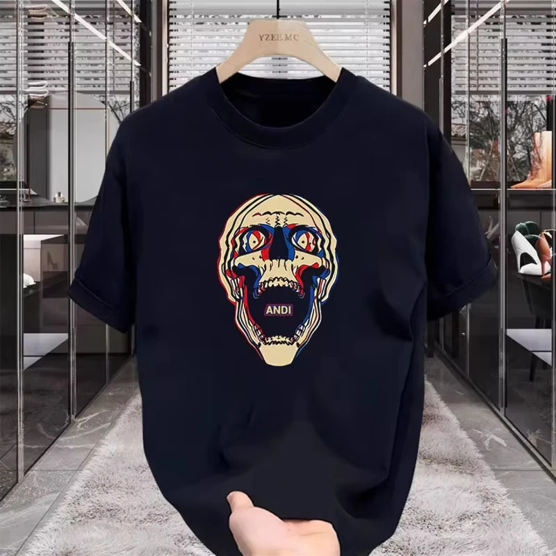 2025 Summer New Design Personalized Fashion Printed Short-sleeved T-shirt Men's and Women's Same Fashion Brand Crew Neck Top
2025 Summer New Design Personalized Fashion Printed Short-sleeved T-shirt Men's and Women's Same Fashion Brand Crew Neck Top