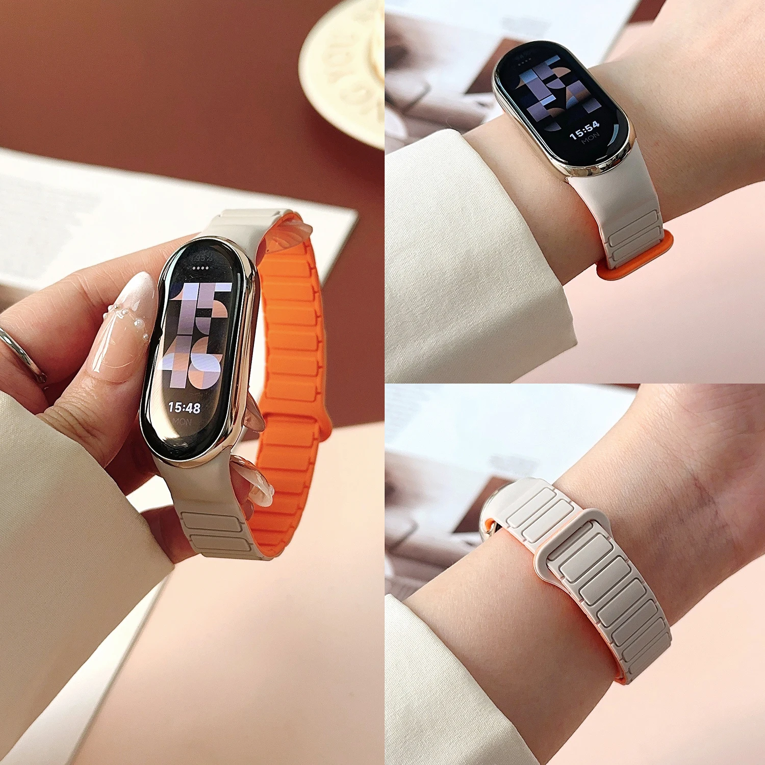 Силиконовый магнитный спортивный ремешок «три в одном» для высококачественных мужских и женских браслетов Xiaomi 8, 9 и 10
Силиконовый магнитный спортивный ремешок «три в одном» для высококачественных мужских и женских браслетов Xiaomi 8, 9 и 10