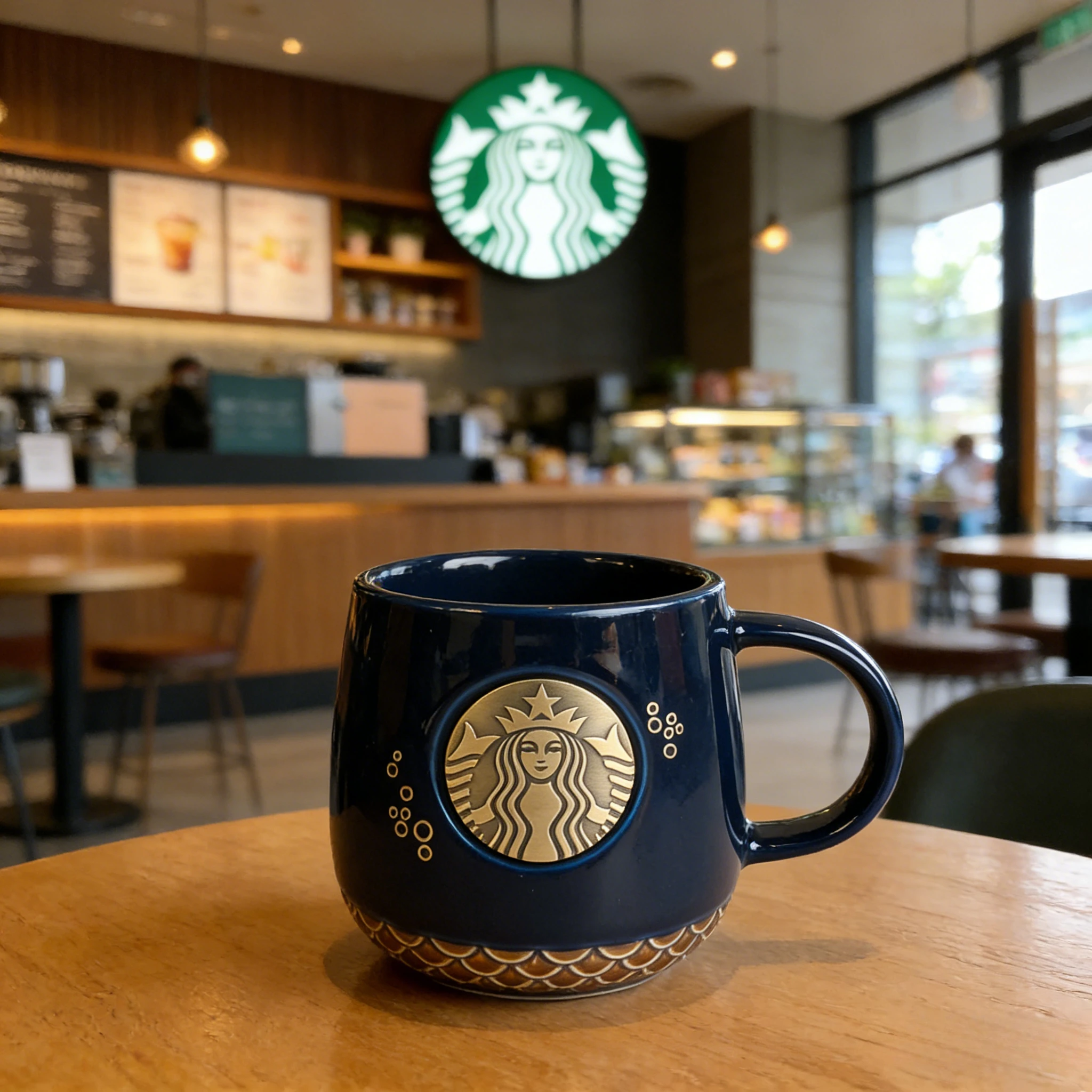 Starbucks Limited Black Mermaid Mug 355ml Ceramic Coffee Cup Gold Scale Pattern
Starbucks Limited Black Mermaid Mug 355ml Ceramic Coffee Cup Gold Scale Pattern