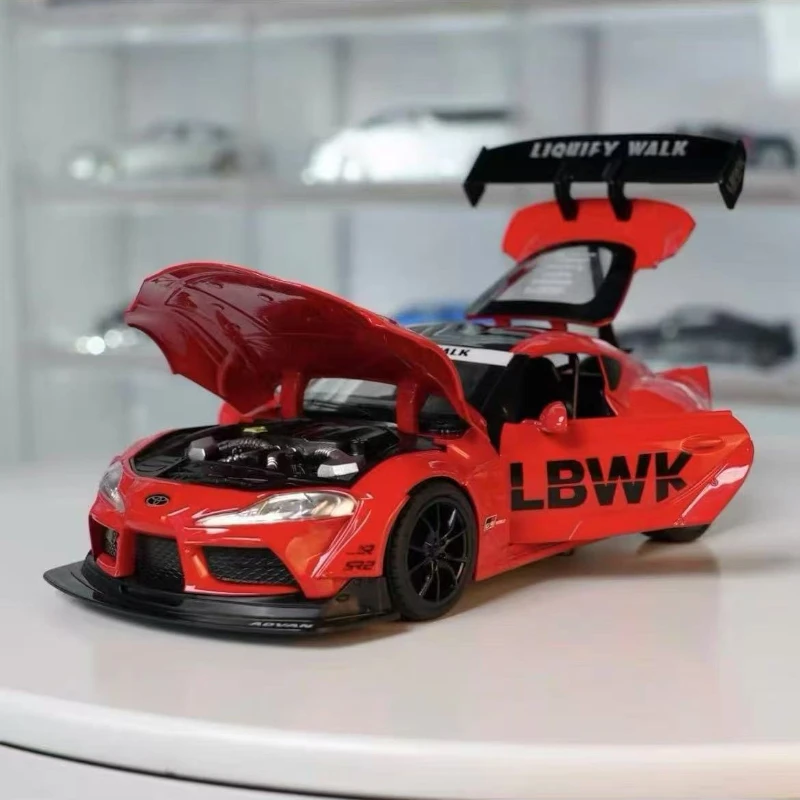 1:22 Toyota SUPRA Alloy Racing Car Model Diecasts & Toy Metal Vehicles Car Model High Simulation Sound and Light Kids Gifts
1:22 Toyota SUPRA Alloy Racing Car Model Diecasts & Toy Metal Vehicles Car Model High Simulation Sound and Light Kids Gifts