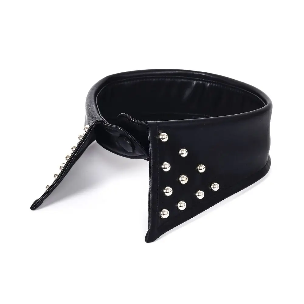 Cool Detachable Black Leather Fake Collar Pu Nail Beaded Rivet Collar Stand Collar Metal Punk Style Collar Photo Props
Cool Detachable Black Leather Fake Collar Pu Nail Beaded Rivet Collar Stand Collar Metal Punk Style Collar Photo Props