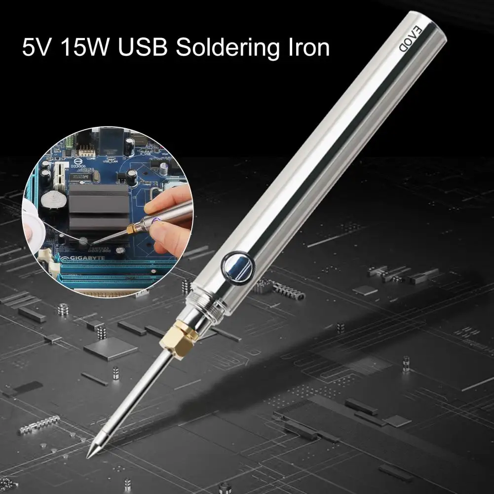1 Set Electric Soldering Iron Eco-Friendly Tip Welding Iron Pen 1100mAh 5V 15W USB Soldering Iron for Electric Welding
1 Set Electric Soldering Iron Eco-Friendly Tip Welding Iron Pen 1100mAh 5V 15W USB Soldering Iron for Electric Welding