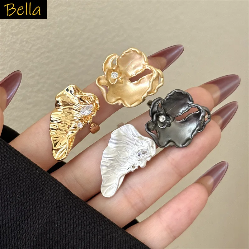 Unique Design Ring for Women Gold Silver Color High-end Jewelry Flower Wings Opening Ring Metal Adjustable
Unique Design Ring for Women Gold Silver Color High-end Jewelry Flower Wings Opening Ring Metal Adjustable