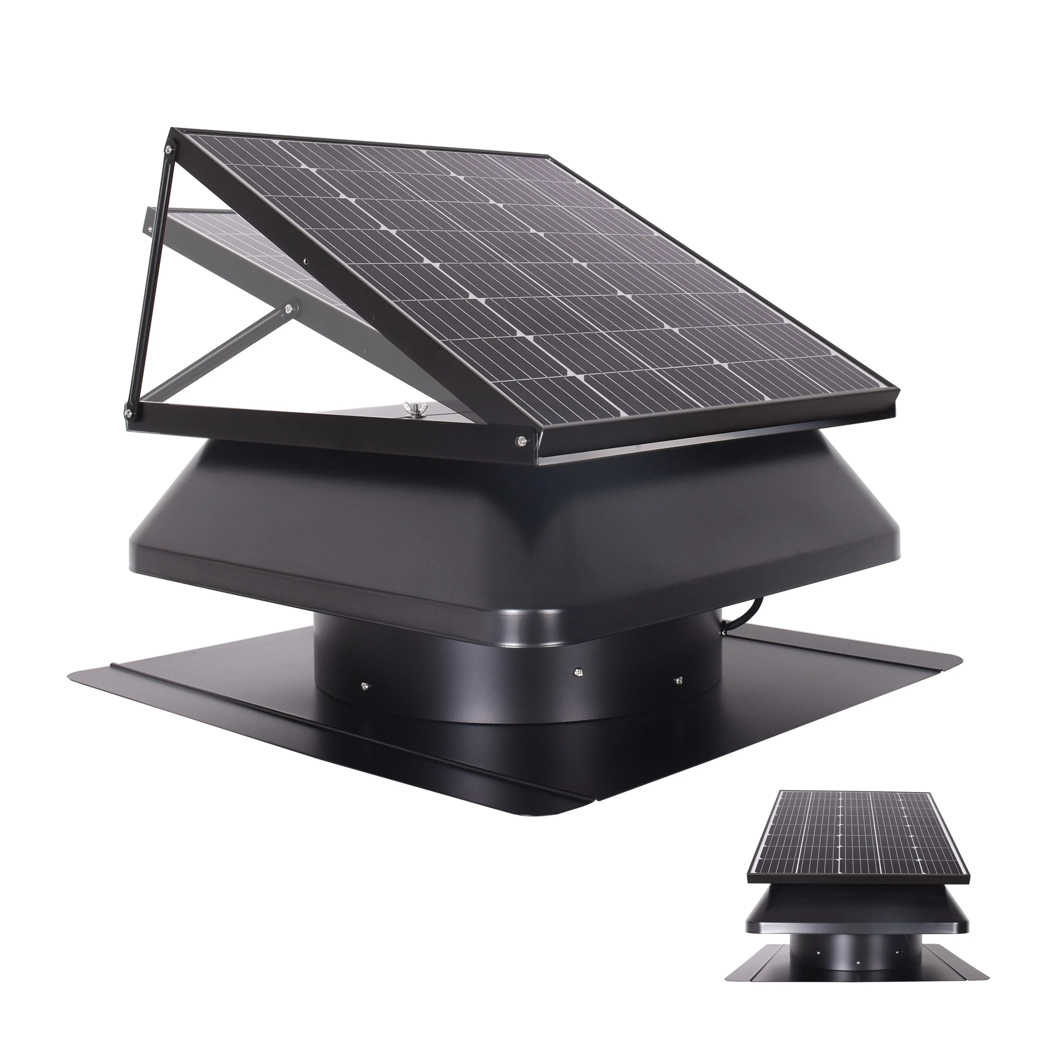 Remote Controllable Roof Exhaust Fan Solar DC Outdoor Air Conditioner 14'' Attic Cooling Ventilation Industrial Heat Suction Fan
Remote Controllable Roof Exhaust Fan Solar DC Outdoor Air Conditioner 14'' Attic Cooling Ventilation Industrial Heat Suction Fan