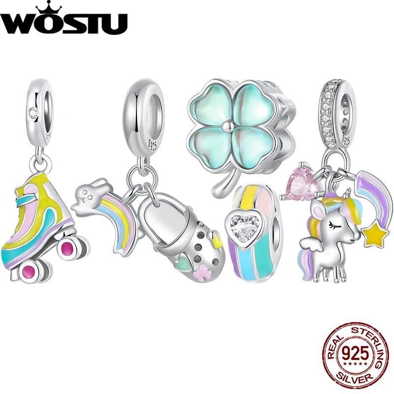 WOSTU 100% стерлингового серебра 925 пробы, радужные подвески, спортивная обувь, кулон, детские бусины, оригинальный женский браслет, подарок на вечеринку «сделай сам»
WOSTU 100% стерлингового серебра 925 пробы, радужные подвески, спортивная обувь, кулон, детские бусины, оригинальный женский браслет, подарок на вечеринку «сделай сам»
