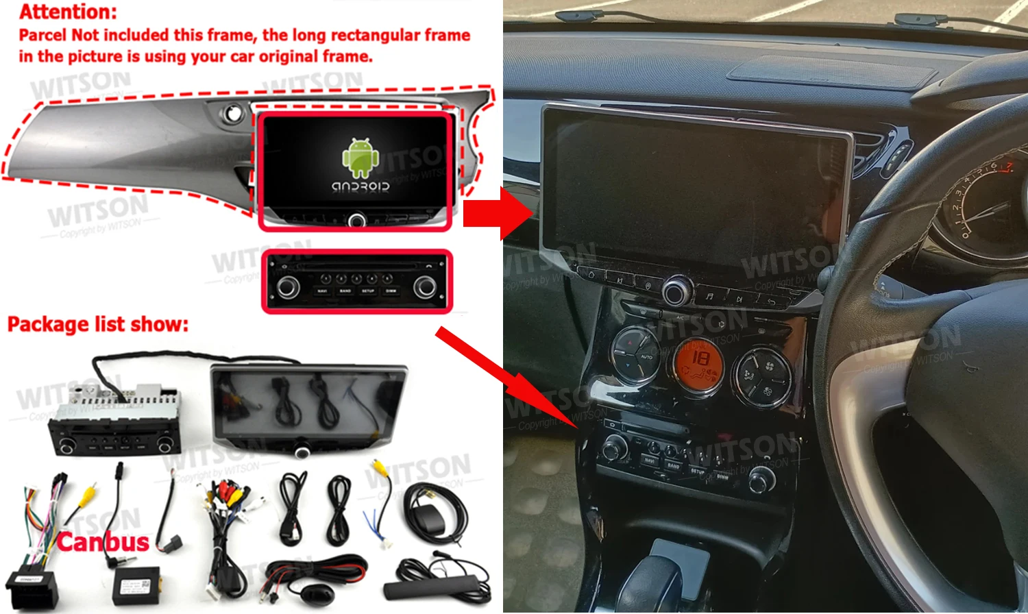 WITSON Android Stereo fit LHD RHD For Citroen C3 DS3 C5 2009-2017 Car Radio 10.88'' NOT fit CD Low Version GPS CarPlay Player
WITSON Android Stereo fit LHD RHD For Citroen C3 DS3 C5 2009-2017 Car Radio 10.88'' NOT fit CD Low Version GPS CarPlay Player