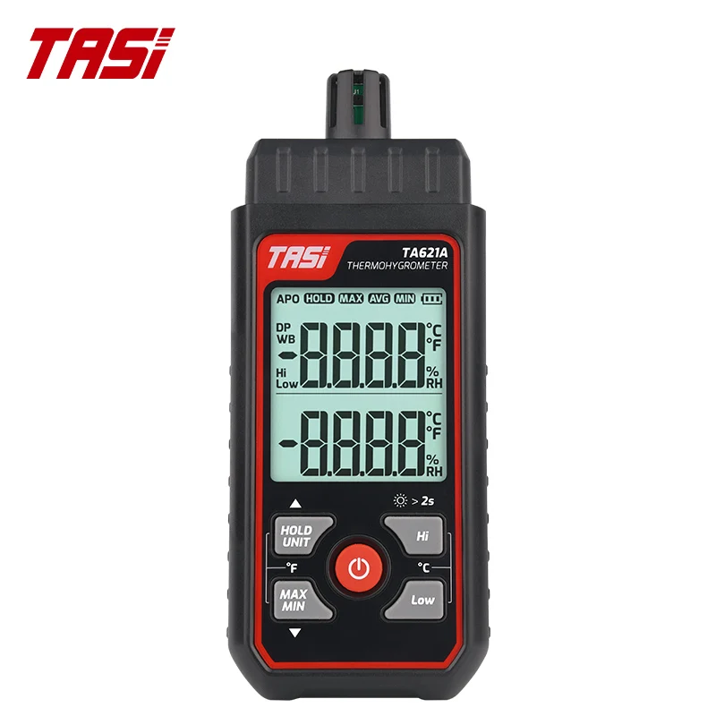 Цифровой измеритель температуры и влажности TASI TA621A, высокоточный гигрометр с ручкой и термометром
Цифровой измеритель температуры и влажности TASI TA621A, высокоточный гигрометр с ручкой и термометром