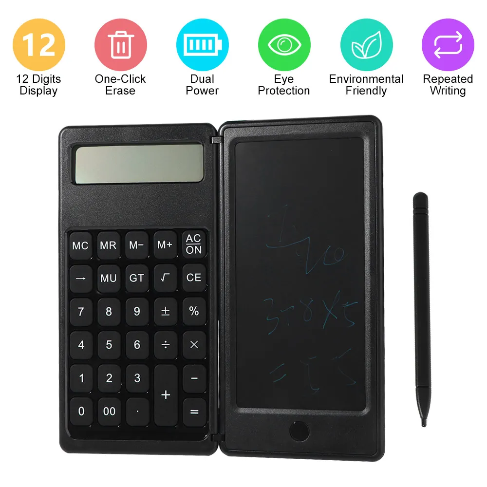 Foldable Scientific Calculator 12 Digits Portable Function Calculators with Tablet Multifunctional Erasable
Foldable Scientific Calculator 12 Digits Portable Function Calculators with Tablet Multifunctional Erasable