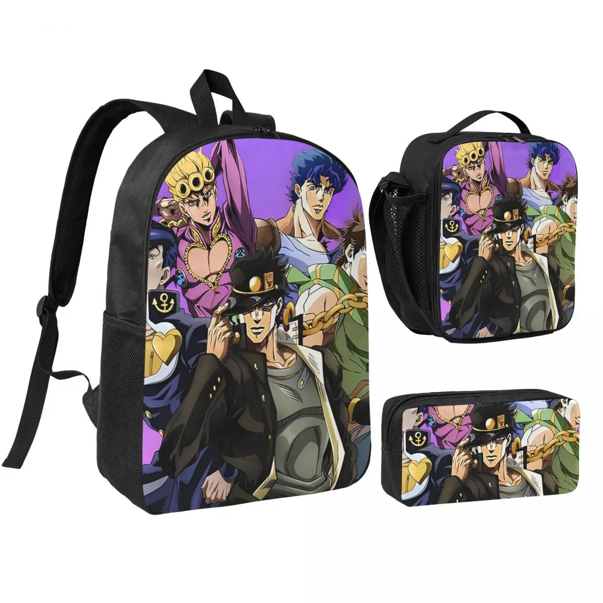 Jojo Bizarre Adventure Anime Cartoon Backpack BookBag School Bag Computer Shoulder Bags 3ps Insulated Lunch Bag Pencil Case
Jojo Bizarre Adventure Anime Cartoon Backpack BookBag School Bag Computer Shoulder Bags 3ps Insulated Lunch Bag Pencil Case