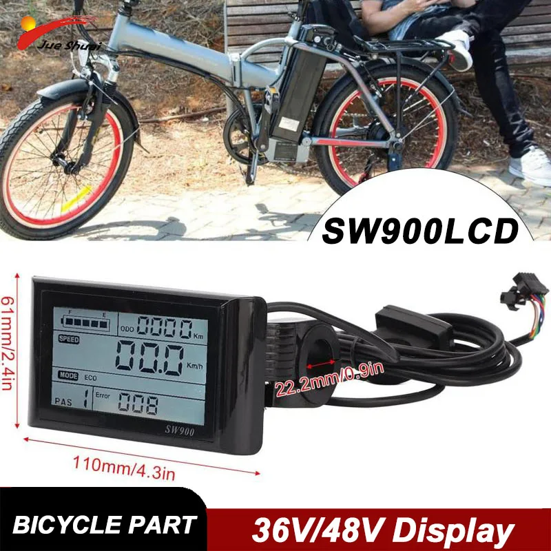 SW900 ЖК-дисплей прибора данных подходит для электрического велосипеда 36 В 48 В, дисплей мощности для скорости езды с водонепроницаемой вилкой 
SW900 ЖК-дисплей прибора данных подходит для электрического велосипеда 36 В 48 В, дисплей мощности для скорости езды с водонепроницаемой вилкой