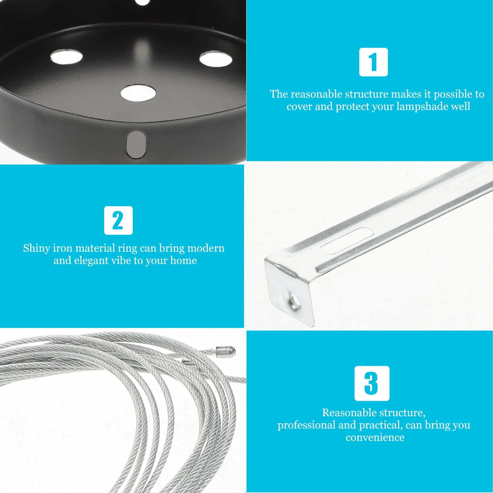 1 set Light Kit Plastic Metal Hanging Cord For Pendant Fixtures Chandelier Mounting Plate Ceiling Lighting Canopy Pendant Light
1 set Light Kit Plastic Metal Hanging Cord For Pendant Fixtures Chandelier Mounting Plate Ceiling Lighting Canopy Pendant Light