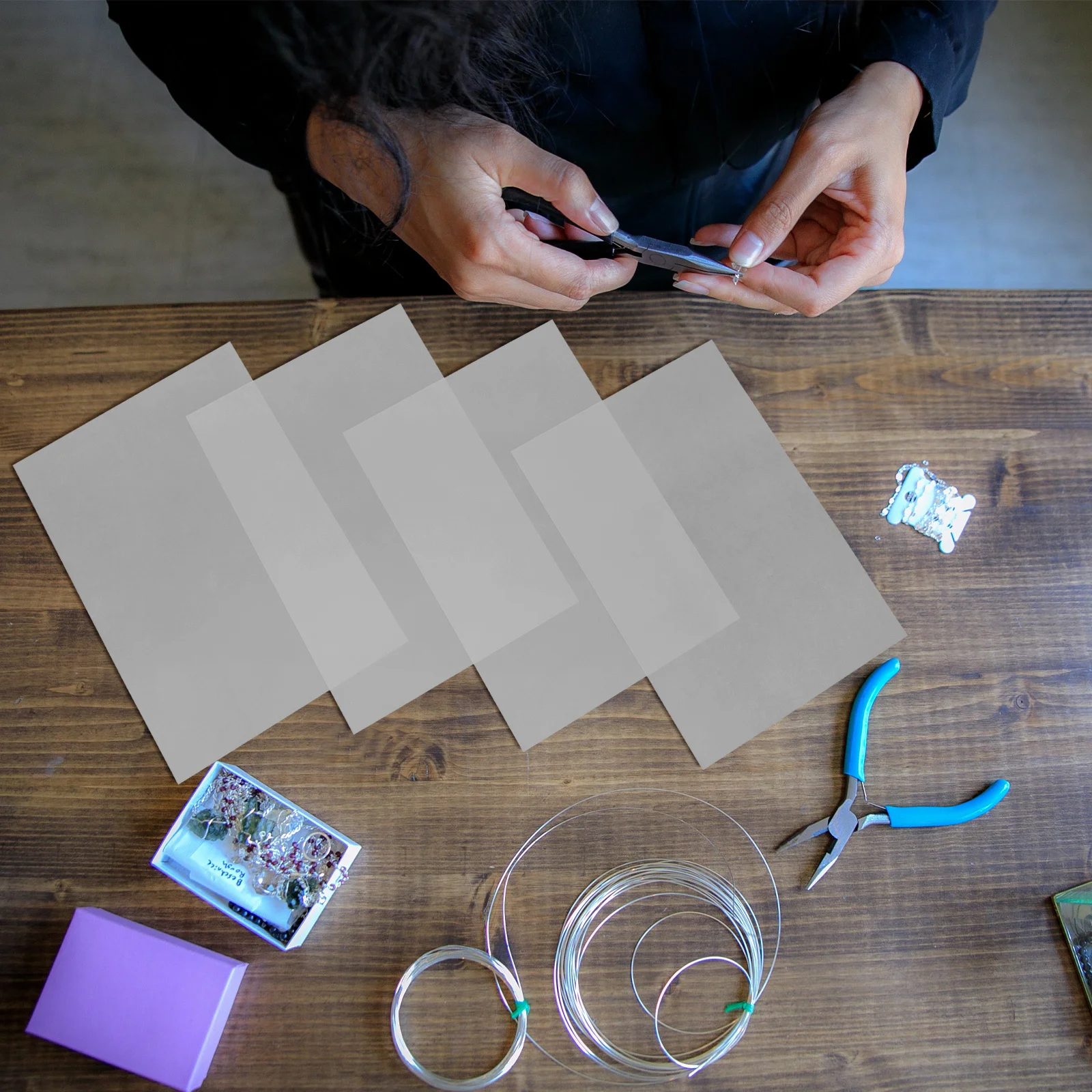 4Pcs Shrink Plastic Sheets Heat Shrink Sheets Translucent DIY Jewelry Crafts Keychains Charms Handmade Art Supply
4Pcs Shrink Plastic Sheets Heat Shrink Sheets Translucent DIY Jewelry Crafts Keychains Charms Handmade Art Supply