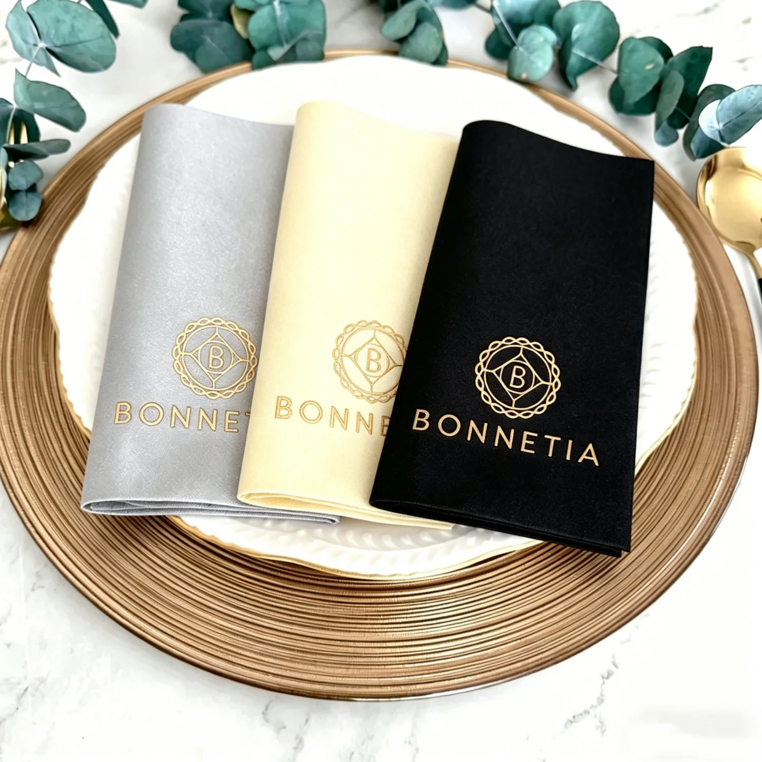 Sheepsew 100pcs Wedding Dinner Party Banquet Napkins Linen Like Gold Foil Printed Disposable Personalized
Sheepsew 100pcs Wedding Dinner Party Banquet Napkins Linen Like Gold Foil Printed Disposable Personalized