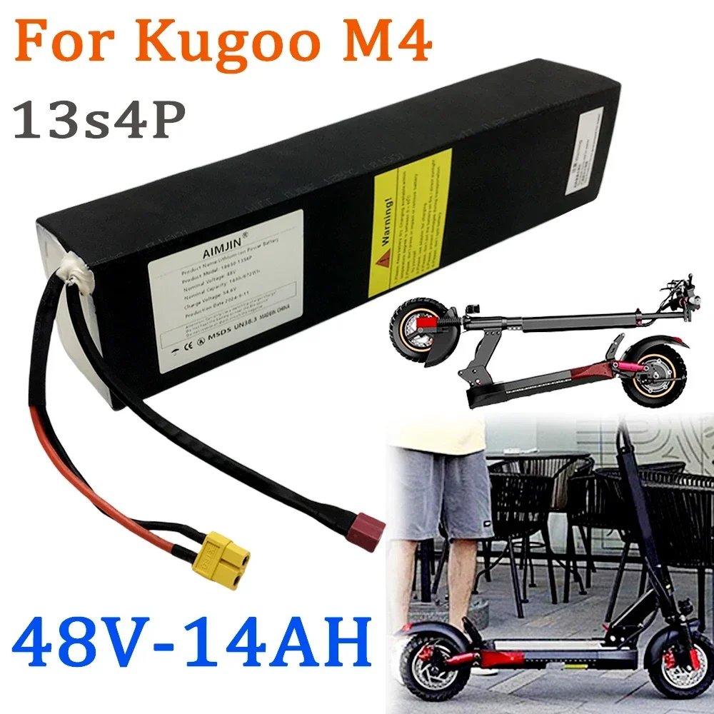 100% Original 18650 13s4p for Kugoo M4 48V 14000mAh high-power 672Wh Li-ion Battery Pack Electric Scooter Battery Built in BMS
100% Original 18650 13s4p for Kugoo M4 48V 14000mAh high-power 672Wh Li-ion Battery Pack Electric Scooter Battery Built in BMS