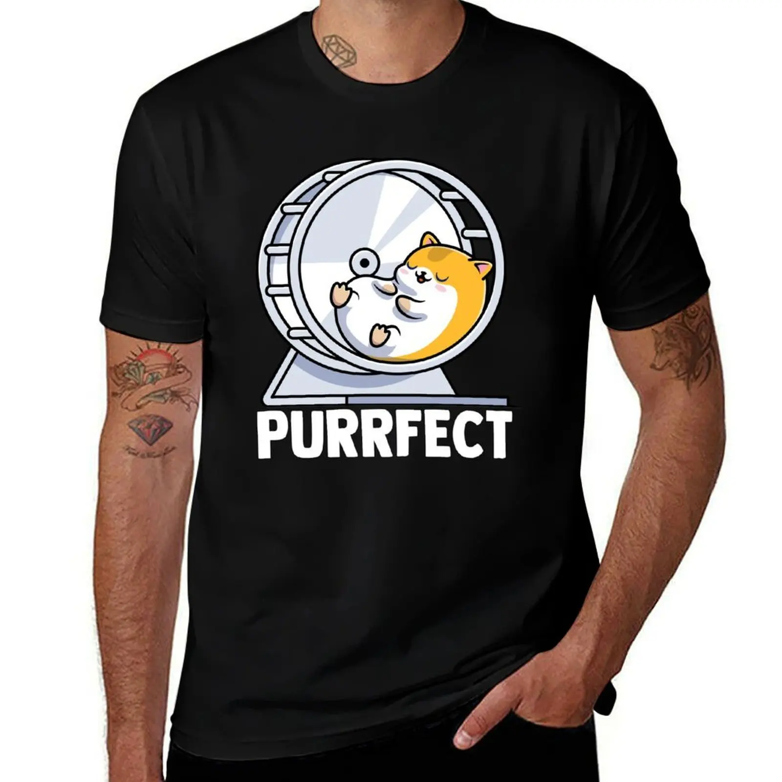 Purrfect Hamster Wheel Hamster Ball Hamster Lover T-Shirt t shirts for man cotton funny t shirts designer T-shirt
Purrfect Hamster Wheel Hamster Ball Hamster Lover T-Shirt t shirts for man cotton funny t shirts designer T-shirt