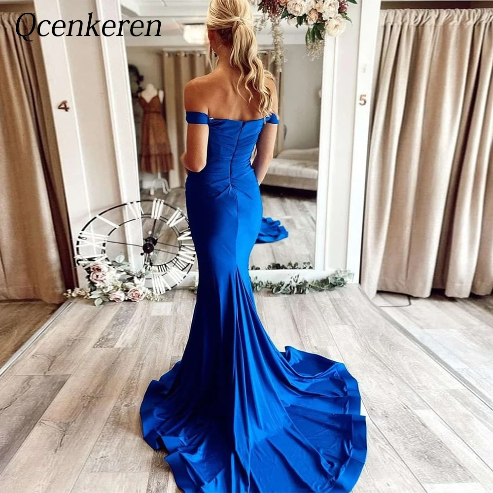 Elegant Off-the-shoulder Mermaid Evening Suitable Formal Bespoke Occasion Pleuche Dresses Cathedral Train Gowns for Women 2020
Elegant Off-the-shoulder Mermaid Evening Suitable Formal Bespoke Occasion Pleuche Dresses Cathedral Train Gowns for Women 2020