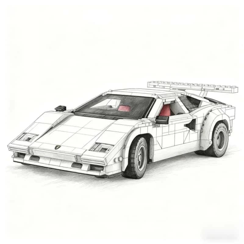 1506 Pcs Countach 5000 QV Building Blocks Super Racing Model Christmas Building Blocks Children's Educational Toys
1506 Pcs Countach 5000 QV Building Blocks Super Racing Model Christmas Building Blocks Children's Educational Toys