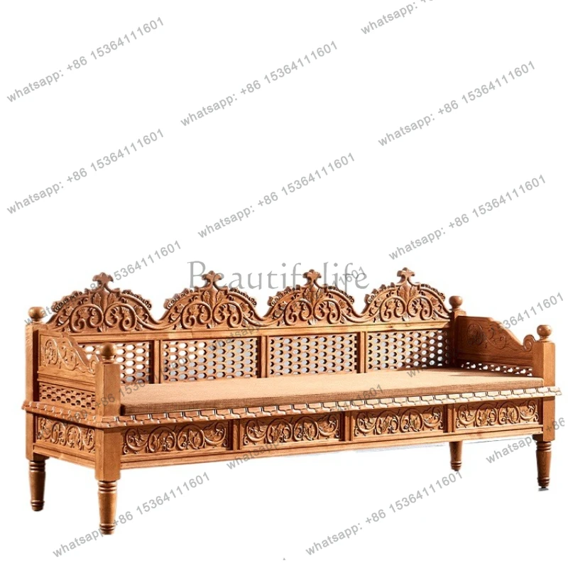 South East Asia all solid wood sofa, new Chinese Arhat bed, Thai style living room furniture sofa
South East Asia all solid wood sofa, new Chinese Arhat bed, Thai style living room furniture sofa