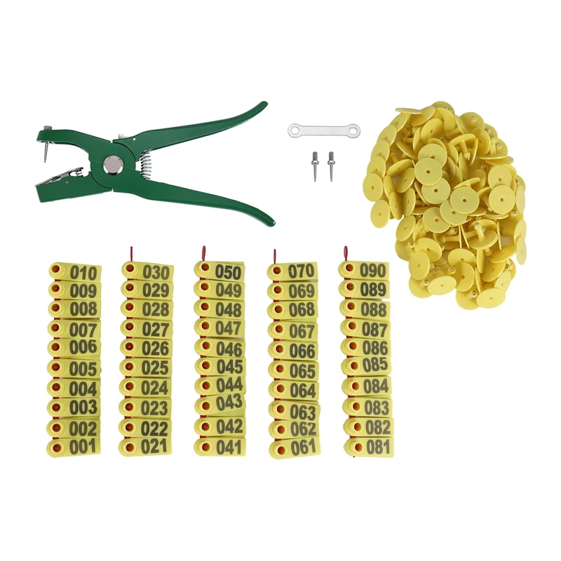 Ear Tag Pliers Ear Tag Sheep Marker Applicator 001-100 Ear Tags For Goat Identification Kit Ear Tagger
Ear Tag Pliers Ear Tag Sheep Marker Applicator 001-100 Ear Tags For Goat Identification Kit Ear Tagger