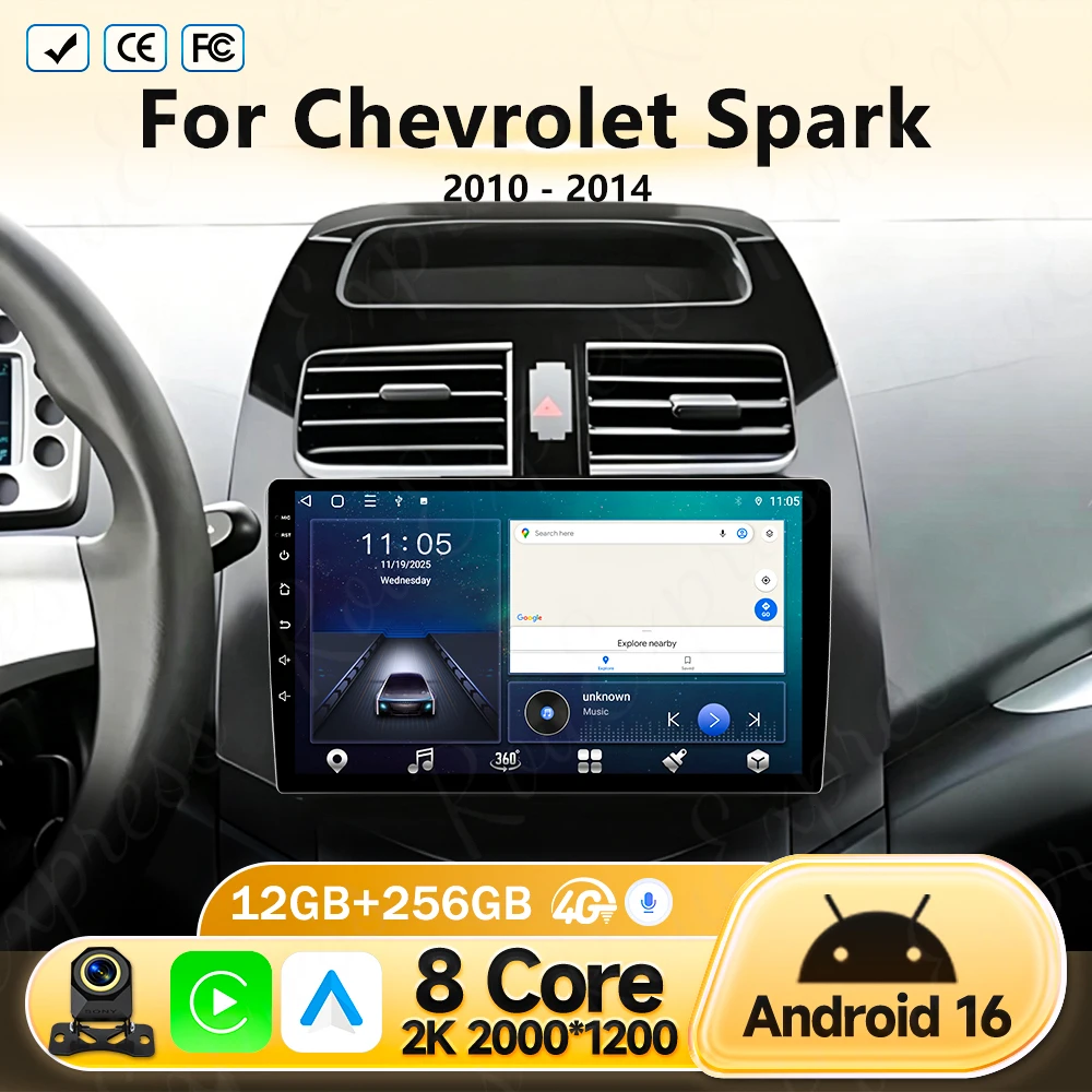 Android Car DVD Radio Stereo For Chevrolet Spark 2010 2011 2012 2013 2014 Auto Multimidia Player GPS Navigation 4G Carplay 2DIN
Android Car DVD Radio Stereo For Chevrolet Spark 2010 2011 2012 2013 2014 Auto Multimidia Player GPS Navigation 4G Carplay 2DIN