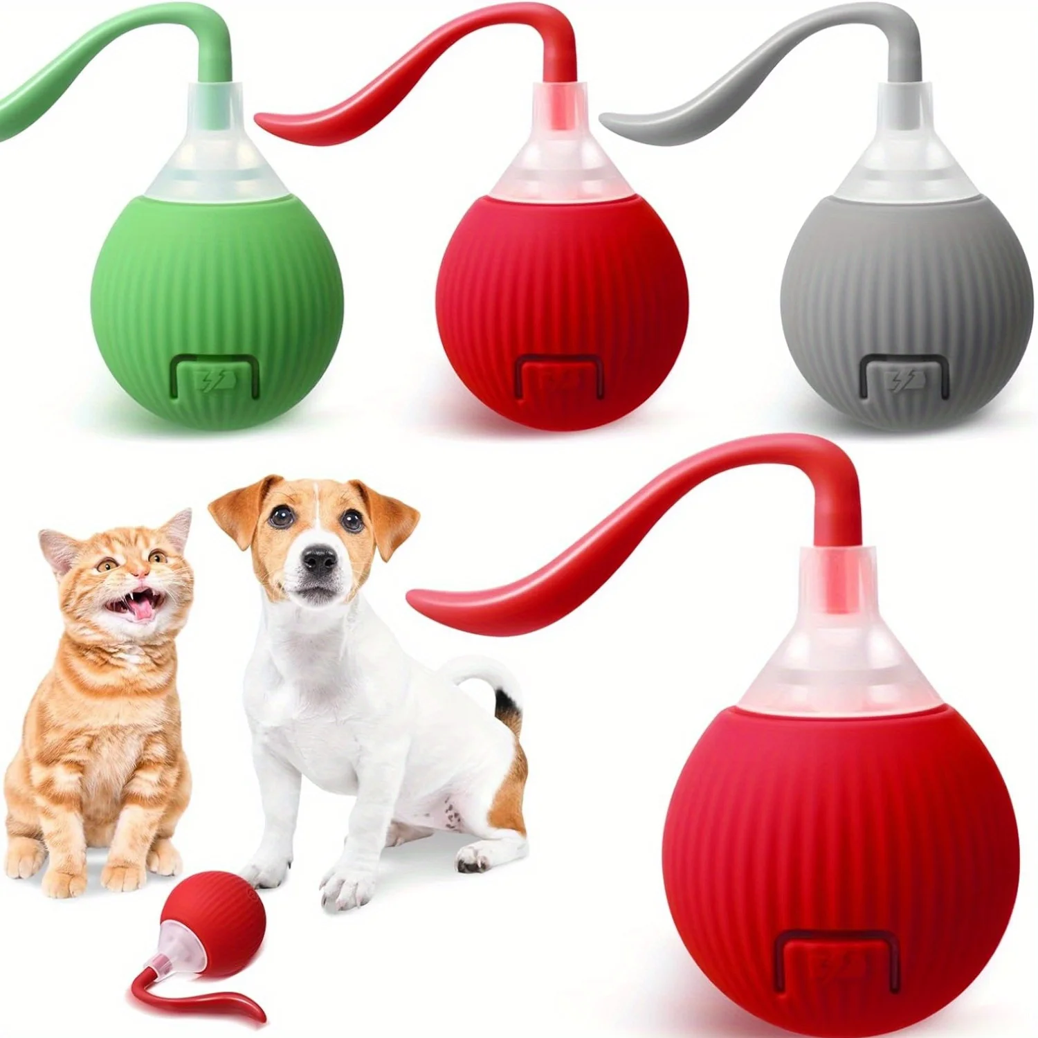 Cat Toys Interactive Ball Automatic Rolling Dog Toys Faux Tail Rechargeable Smart Pet Electric Toy Cat Training Imitate Mouse
Cat Toys Interactive Ball Automatic Rolling Dog Toys Faux Tail Rechargeable Smart Pet Electric Toy Cat Training Imitate Mouse