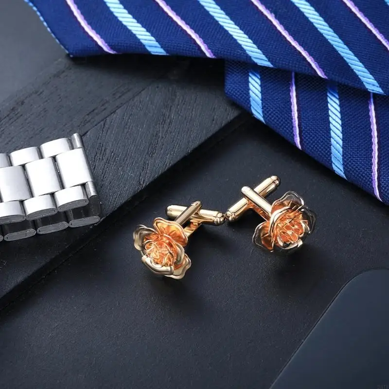 2025 New Pair of Elegant French Rose Cufflinks Crafted from Copper with Gold Plated Finish for Comfortable Formal Wear
2025 New Pair of Elegant French Rose Cufflinks Crafted from Copper with Gold Plated Finish for Comfortable Formal Wear