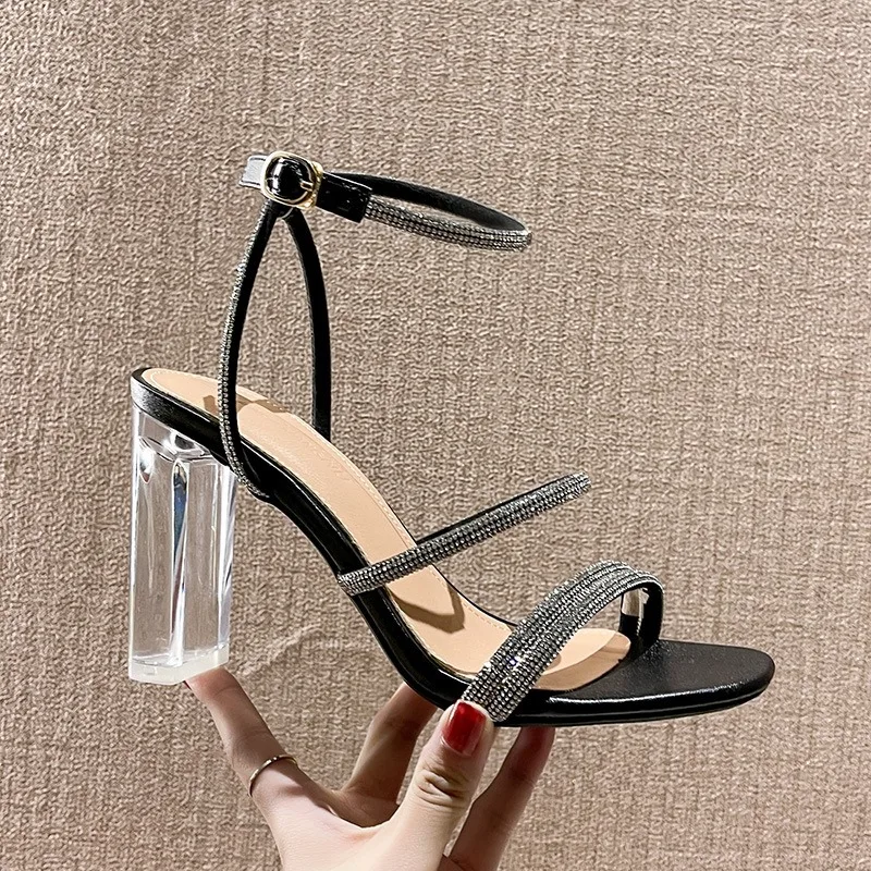 New Womens Shoes Exquisite Rhinestone High Heeled Sandals for Woman Fashion Model Casual Shoes Designer Shoes Sandalias De Mujer
New Womens Shoes Exquisite Rhinestone High Heeled Sandals for Woman Fashion Model Casual Shoes Designer Shoes Sandalias De Mujer