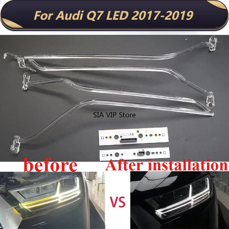 Автомобильные фары для Audi Q7 LED 2017-2019 DRL дневные ходовые огни направляющая пластина бар световая направляющая акриловая трубка ангельские глазки
Автомобильные фары для Audi Q7 LED 2017-2019 DRL дневные ходовые огни направляющая пластина бар световая направляющая акриловая трубка ангельские глазки