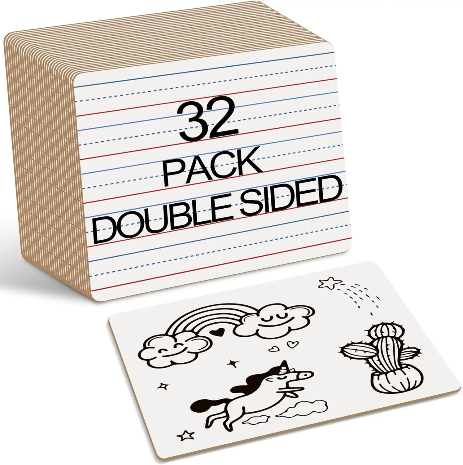Double Sided Dry Erase Boards 32 Pack, Small Whiteboards with Lines for Kids Classroom, 9x12 Inch Mini Individual Boards for
Double Sided Dry Erase Boards 32 Pack, Small Whiteboards with Lines for Kids Classroom, 9x12 Inch Mini Individual Boards for