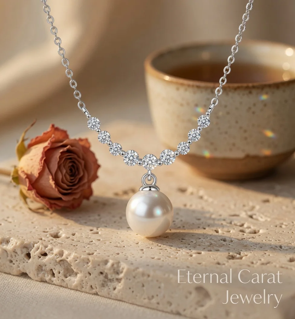 Mother's Day Gift PT950 Platinum Moissanite Smiling Pearl Pendant Necklace for Mom Light Luxury Clavicle Chain Jewelry
Mother's Day Gift PT950 Platinum Moissanite Smiling Pearl Pendant Necklace for Mom Light Luxury Clavicle Chain Jewelry