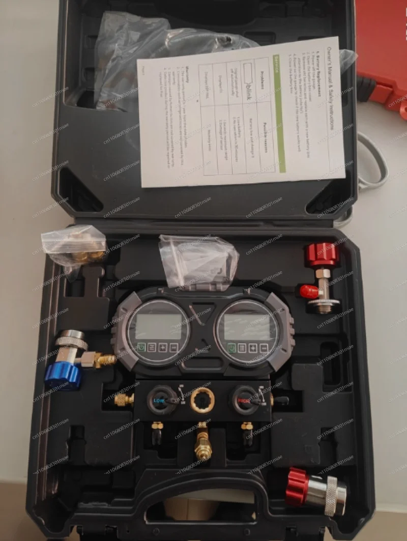 Electronic air conditioning pressure gauge r134a snow fluoride tool digital display double gauge vacuum refrigerant gauge
Electronic air conditioning pressure gauge r134a snow fluoride tool digital display double gauge vacuum refrigerant gauge