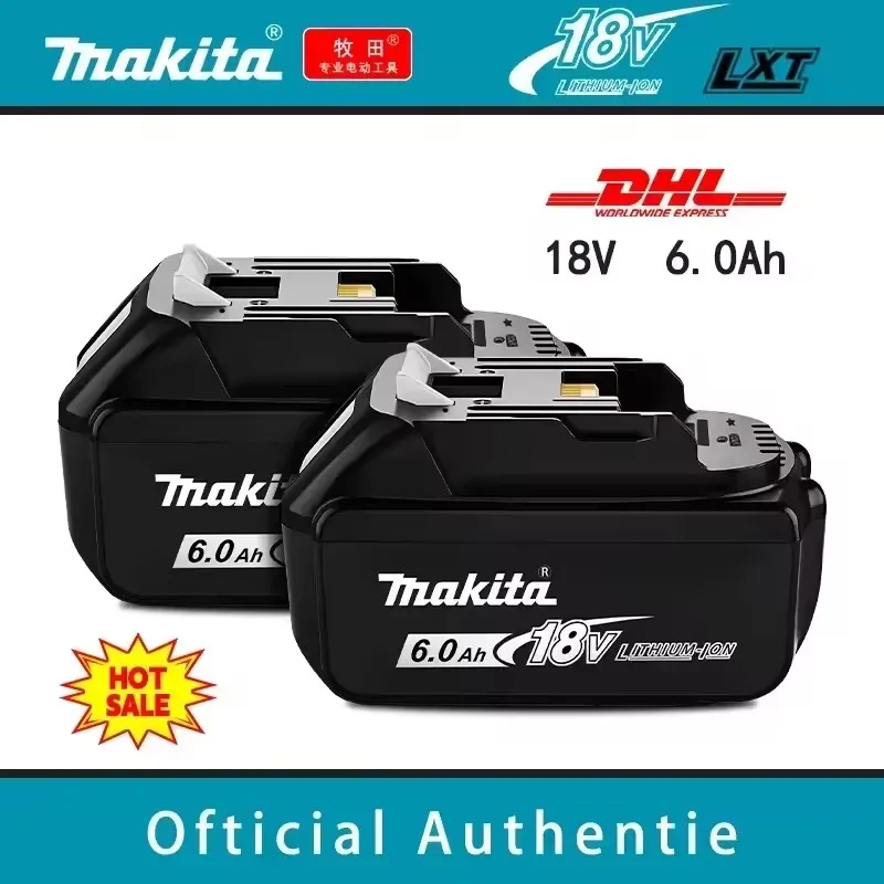 Original Makita 6Ah/5Ah batteries, 18V rechargeable BL1840, BL1830B, BL1850B, BL1850, BL1860, BL1815 power tool batteries
Original Makita 6Ah/5Ah batteries, 18V rechargeable BL1840, BL1830B, BL1850B, BL1850, BL1860, BL1815 power tool batteries