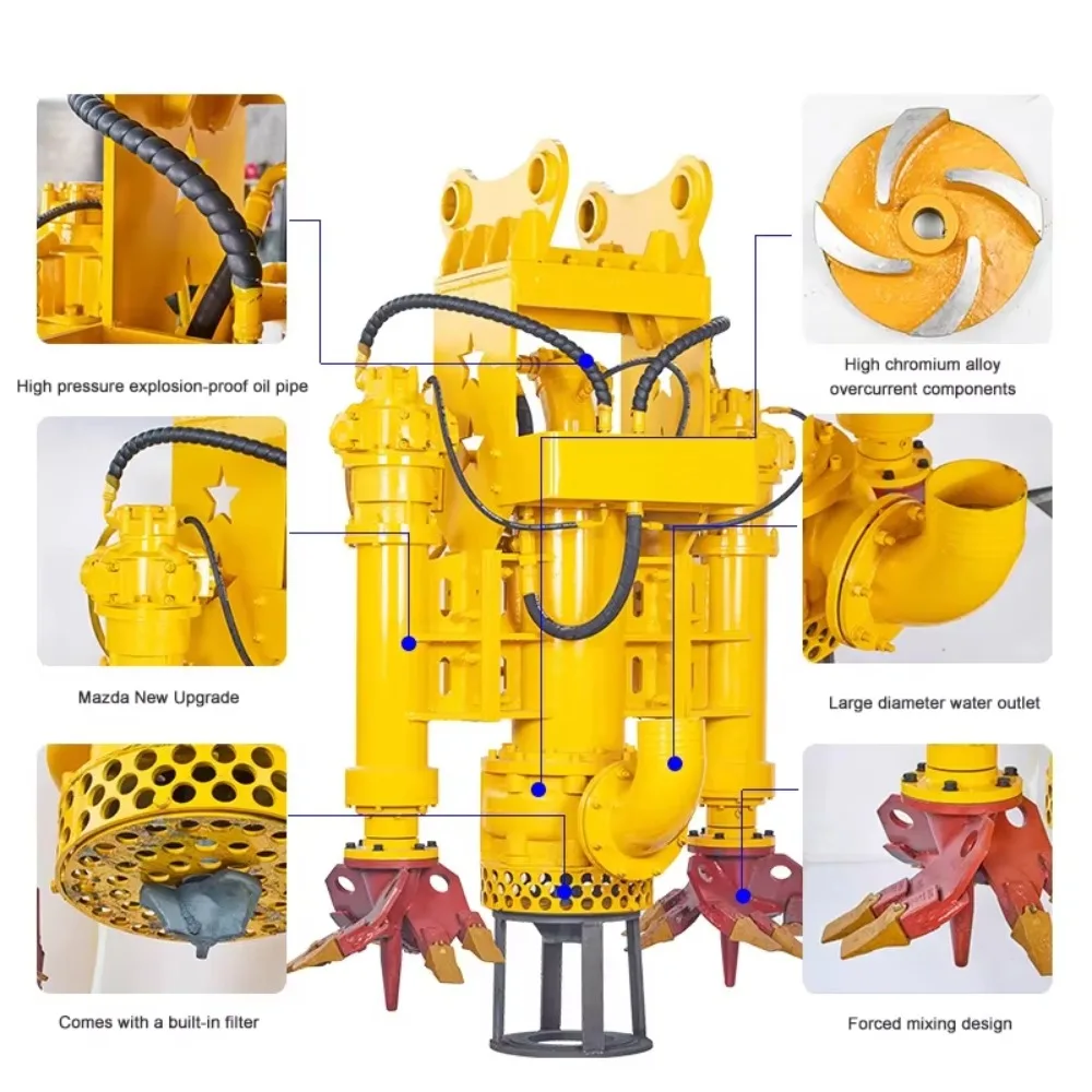 DEHUIKE High Flow River Lake Dredging Mud Excavating Agitator Hydraulic New Submersible Sand Slurry Pump for Sale
DEHUIKE High Flow River Lake Dredging Mud Excavating Agitator Hydraulic New Submersible Sand Slurry Pump for Sale