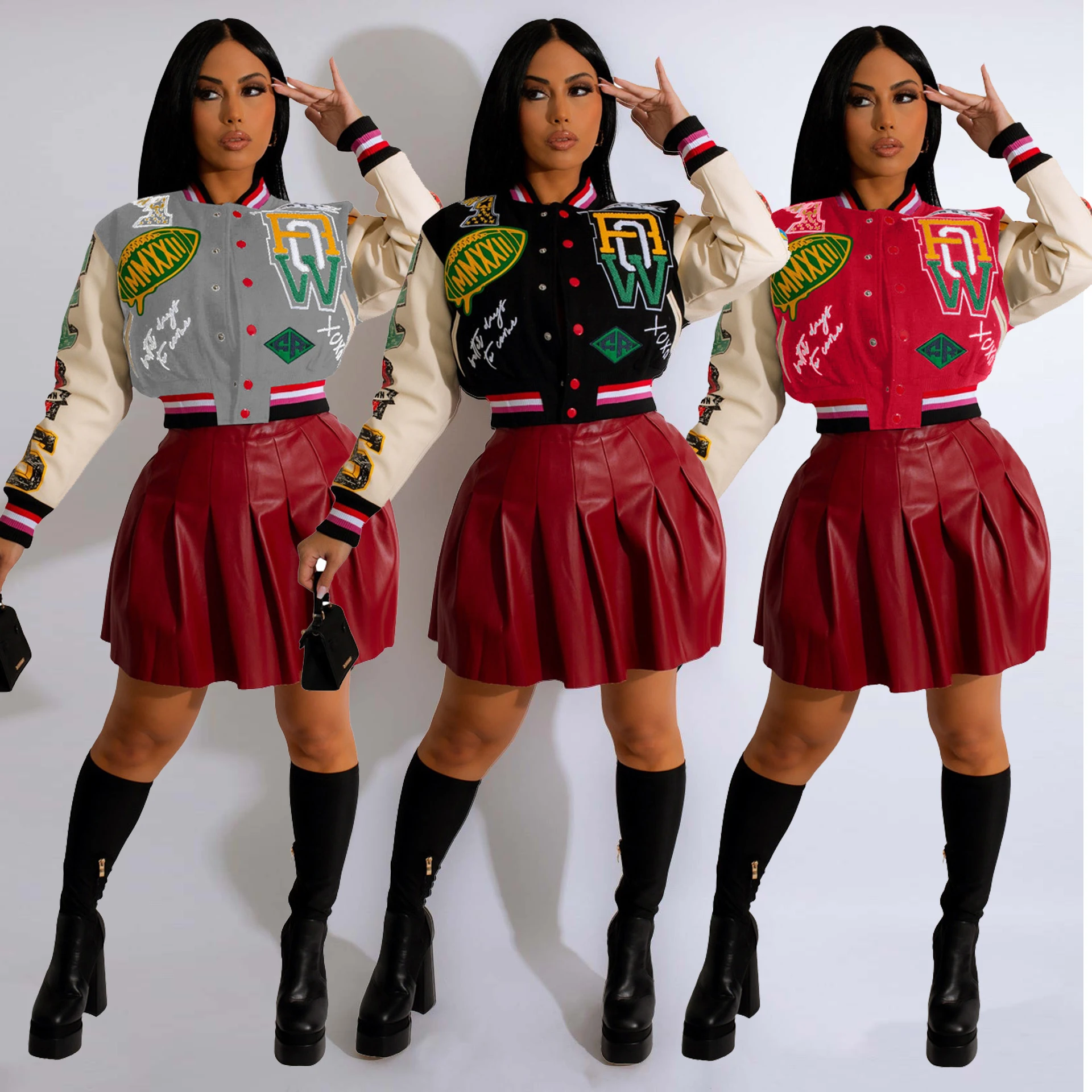 Varsity Baseball Letterman Jacket Winter Clothes Women 2022 Cropped Cyber Y2K Streetwear Racing Bomber Jackets Autumn Coat
Varsity Baseball Letterman Jacket Winter Clothes Women 2022 Cropped Cyber Y2K Streetwear Racing Bomber Jackets Autumn Coat