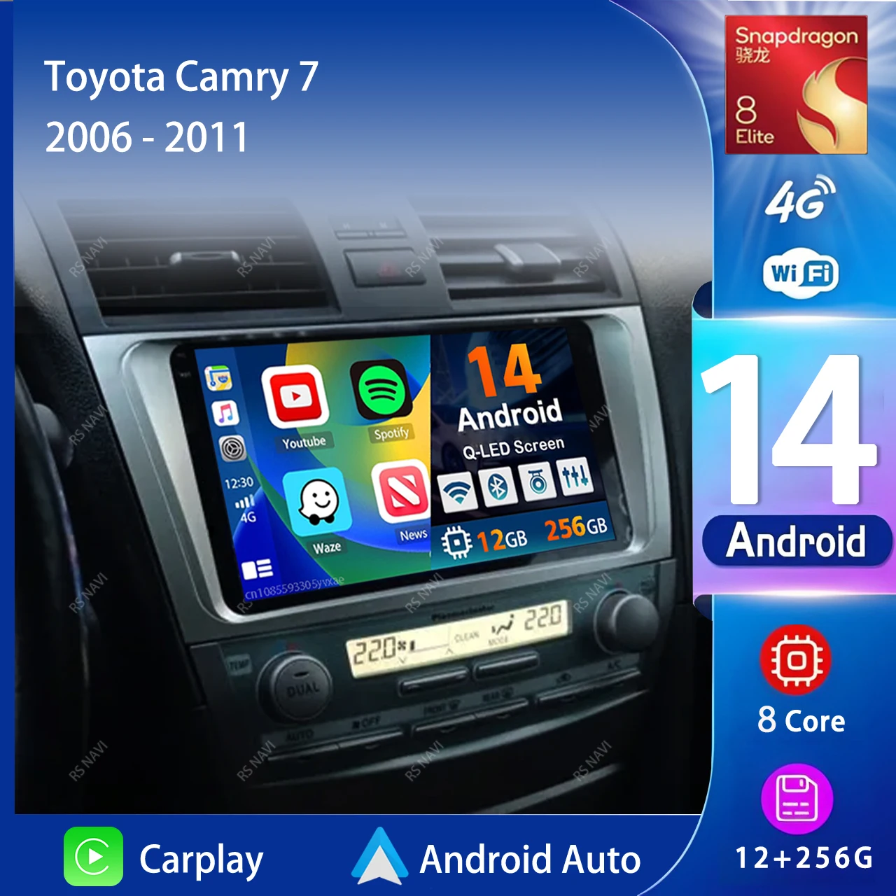 Android 14 Carplay автомобильное радио мультимедиа для Toyota Camry 7 XV 40 50 2006-2011 навигационное видео DVD авторадио стерео 2din 4G + BT
Android 14 Carplay автомобильное радио мультимедиа для Toyota Camry 7 XV 40 50 2006-2011 навигационное видео DVD авторадио стерео 2din 4G + BT