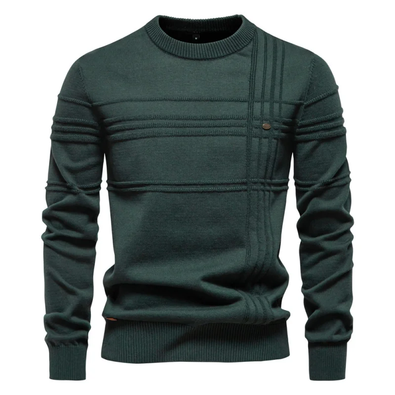 Giooomen's knit sweater, autumn and winter high quality round neck knitted warm sweater, bottoming pullover shirt
Giooomen's knit sweater, autumn and winter high quality round neck knitted warm sweater, bottoming pullover shirt