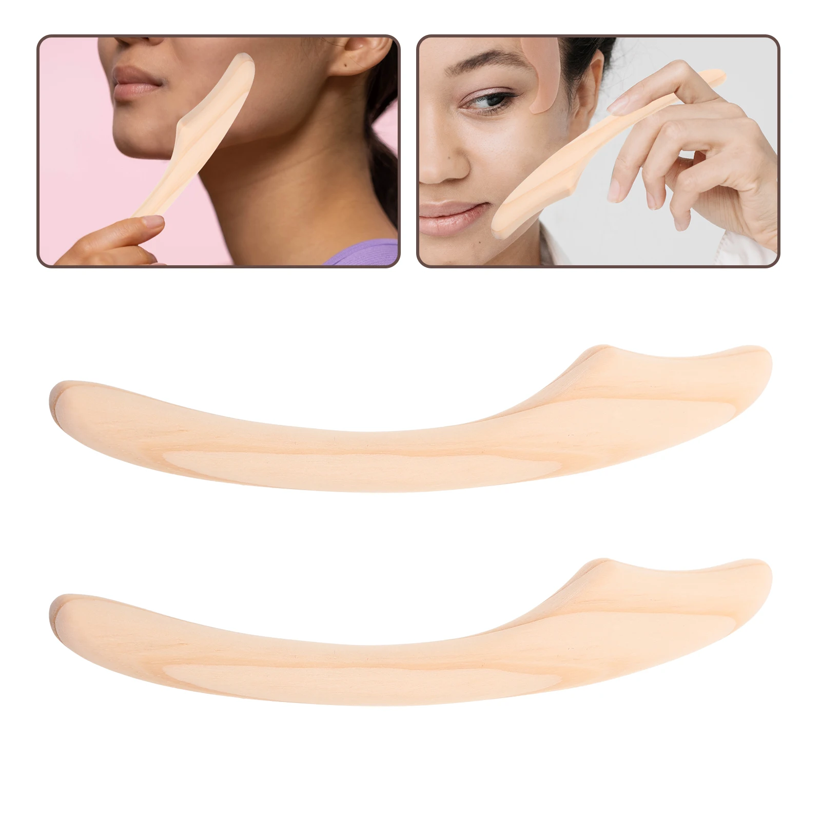 2pcs Face Sculpting Stick Wood Facial Tool Gua Sha Acupoint Massage Roller Contour Eye Neck Scraper Women Skincare Body Shaping 
2pcs Face Sculpting Stick Wood Facial Tool Gua Sha Acupoint Massage Roller Contour Eye Neck Scraper Women Skincare Body Shaping