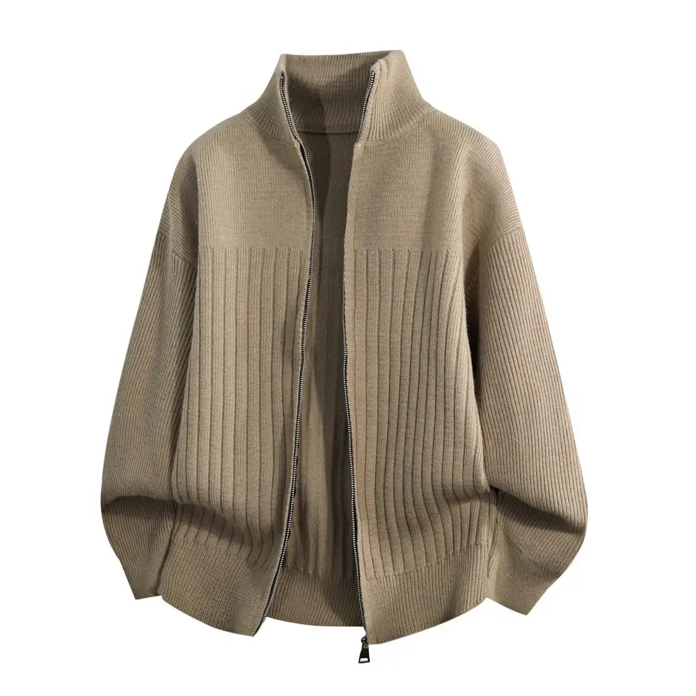 Мужской повседневный трикотажный кардиган на молнии с воротником-стойкой, приталенный, однотонный, зимний, модный, молодежный, из полиэстера
Мужской повседневный трикотажный кардиган на молнии с воротником-стойкой, приталенный, однотонный, зимний, модный, молодежный, из полиэстера