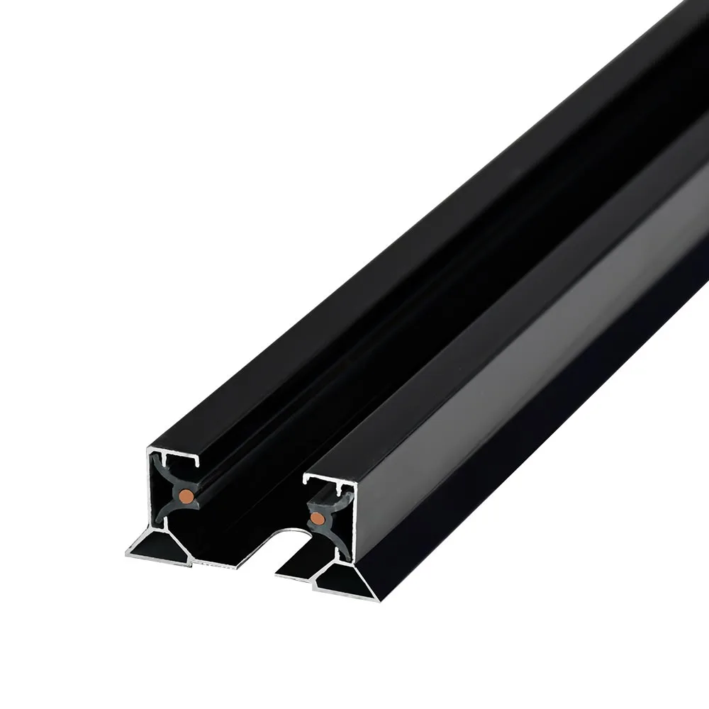 Black Aluminum 2 Wire LED Track Light Accessories Decorative Track Light Rail for Shops
Black Aluminum 2 Wire LED Track Light Accessories Decorative Track Light Rail for Shops