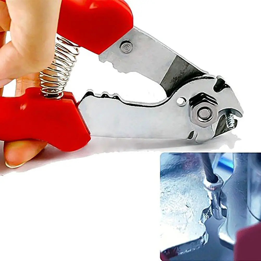 Cutting Pliers Red Stainless Steel Non Slip Handle Spring Loaded Wire Cutter for Brake Gear Housing Clamp Cable Repair Tool
Cutting Pliers Red Stainless Steel Non Slip Handle Spring Loaded Wire Cutter for Brake Gear Housing Clamp Cable Repair Tool