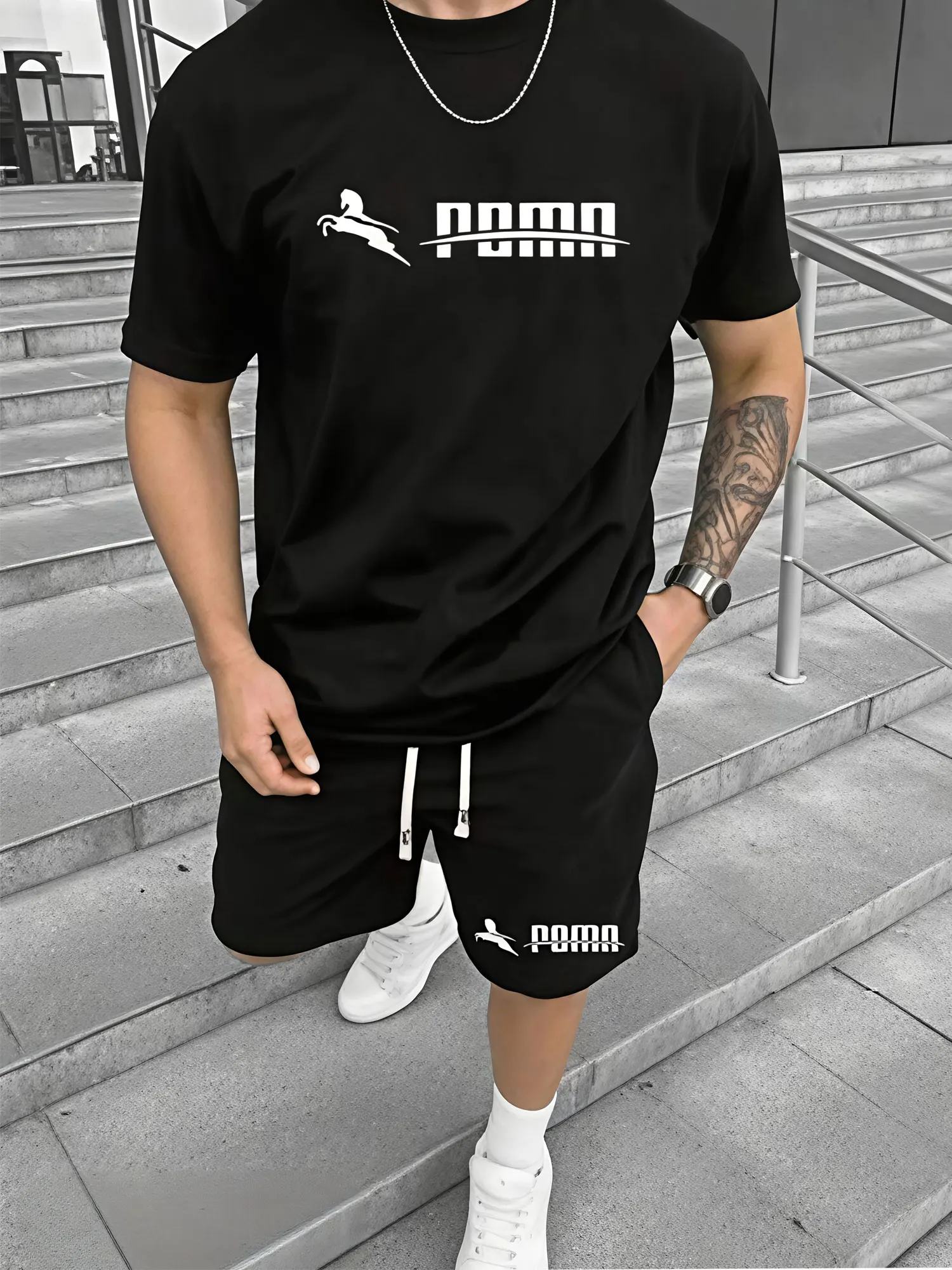 2026Summer New Men's Short-sleeved T-shirt and Breathable Shorts Two-piece Set Men's Outdoor Leisure Fashion Shorts Running
2026Summer New Men's Short-sleeved T-shirt and Breathable Shorts Two-piece Set Men's Outdoor Leisure Fashion Shorts Running