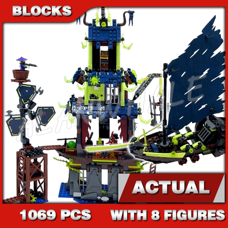 1069 шт. Shinobi City of Stiix Temple Ghost ship Outpost Nya’s speedboat 10401, строительные блоки, игрушки, совместимые с моделью 
1069 шт. Shinobi City of Stiix Temple Ghost ship Outpost Nya’s speedboat 10401, строительные блоки, игрушки, совместимые с моделью