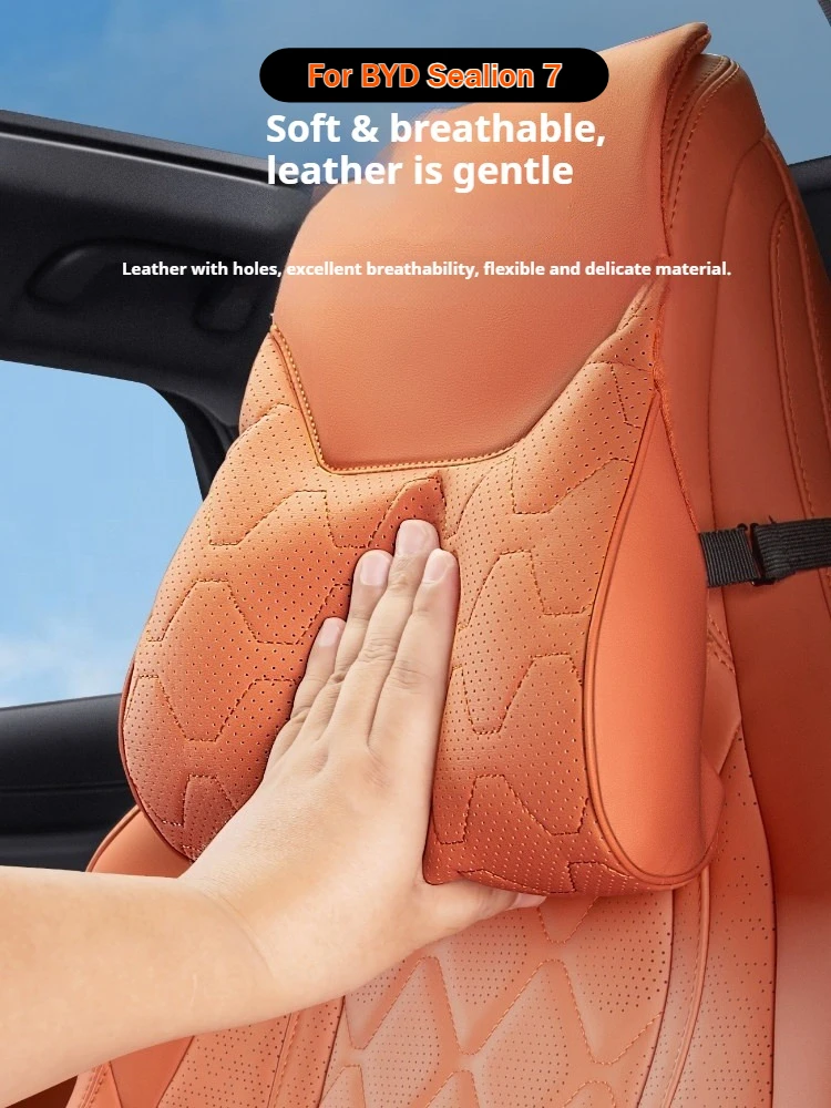For 24 BYD Sealion 7 Sea Lion 07 EV Car Specific Headrest Lumbar Cushion PU Leather Original Car Color Car Accessories Suit
For 24 BYD Sealion 7 Sea Lion 07 EV Car Specific Headrest Lumbar Cushion PU Leather Original Car Color Car Accessories Suit