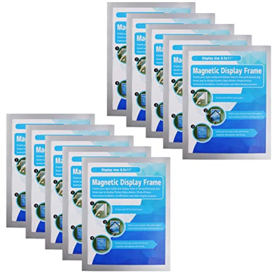 Self-Adhesive Magnetic Document Sign Holder 8.5X11'' Pack of 10
Self-Adhesive Magnetic Document Sign Holder 8.5X11'' Pack of 10