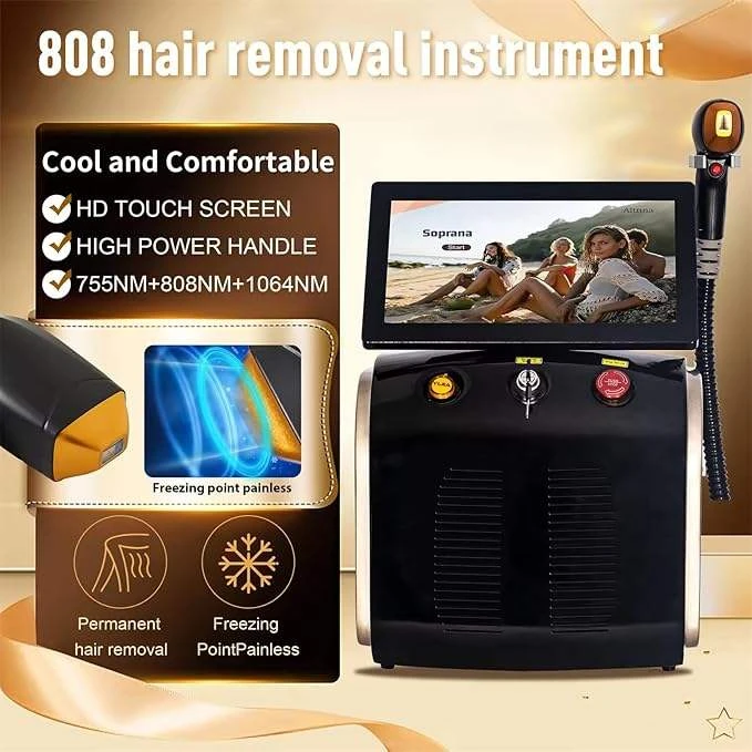 808nm 755nm 1064nmProfessional Portable 4000w Soprano Titanium Diode Laser Hair Removal Machine High Power Alexandrite Laser
808nm 755nm 1064nmProfessional Portable 4000w Soprano Titanium Diode Laser Hair Removal Machine High Power Alexandrite Laser