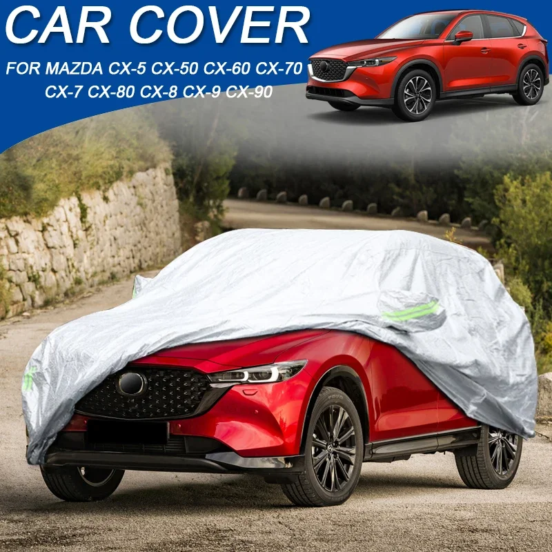 Car 210T Polyester Waterproof Cover For MAZDA CX-5 CX-7 CX-8 CX-9 CX-50 CX-60 CX-70 CX-80 CX-90 Dustproof Anti-UV Auto Accessory
Car 210T Polyester Waterproof Cover For MAZDA CX-5 CX-7 CX-8 CX-9 CX-50 CX-60 CX-70 CX-80 CX-90 Dustproof Anti-UV Auto Accessory