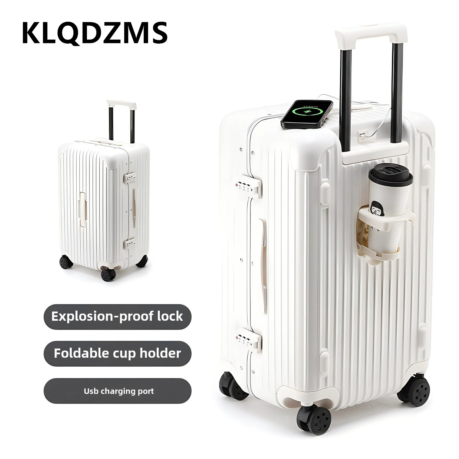 KLQDZMS 24"26"28"30Inch ABS + PC Suitcase Women's Large-capacity Trolley Case 20" Men's Boarding Box Universal Wheel Luggage
KLQDZMS 24"26"28"30Inch ABS + PC Suitcase Women's Large-capacity Trolley Case 20" Men's Boarding Box Universal Wheel Luggage