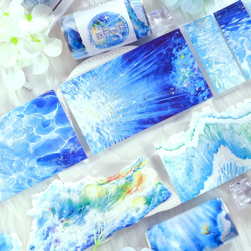 2 Roll Blue Sea PET Tape Mermaid Girl Decorative Masking Tape for Stickers Scrapbooking Journaling Diary Supplies
2 Roll Blue Sea PET Tape Mermaid Girl Decorative Masking Tape for Stickers Scrapbooking Journaling Diary Supplies