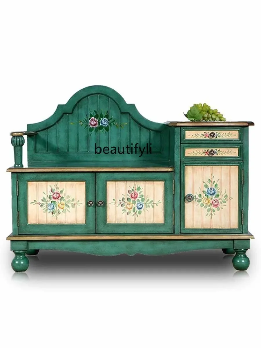American Country Shoe Changing Stool Shoe Cabinet Integrated Home Painted Footstool Living Room Storage Organizer
American Country Shoe Changing Stool Shoe Cabinet Integrated Home Painted Footstool Living Room Storage Organizer