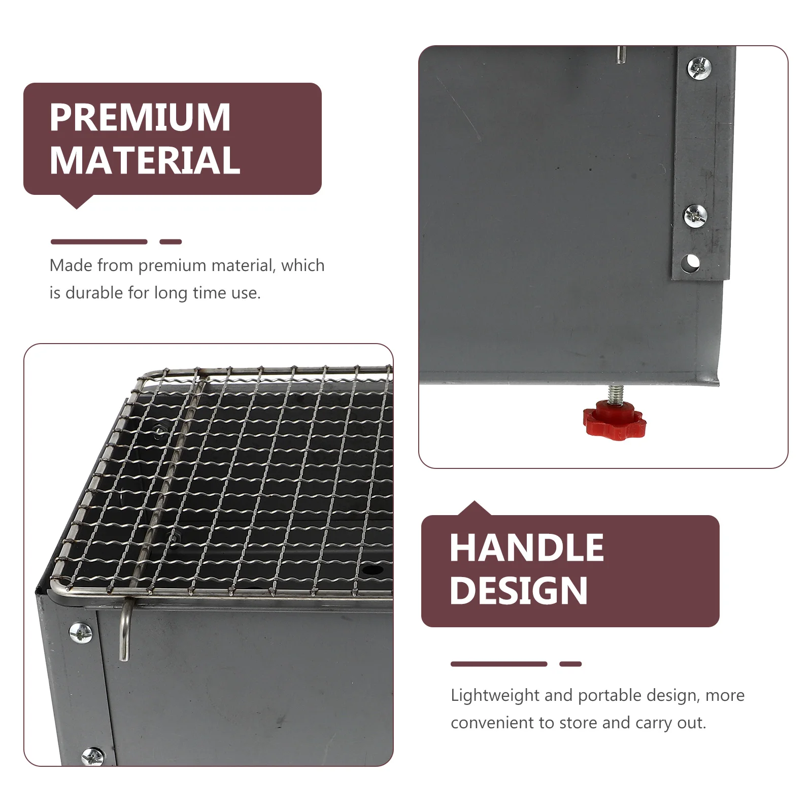 Portable BBQ Stove Heavy Duty Iron Alloy Barbecue Grill Camping Outdoor Kitchen Gadget Lightweight Durable Small Travel Backyard
Portable BBQ Stove Heavy Duty Iron Alloy Barbecue Grill Camping Outdoor Kitchen Gadget Lightweight Durable Small Travel Backyard